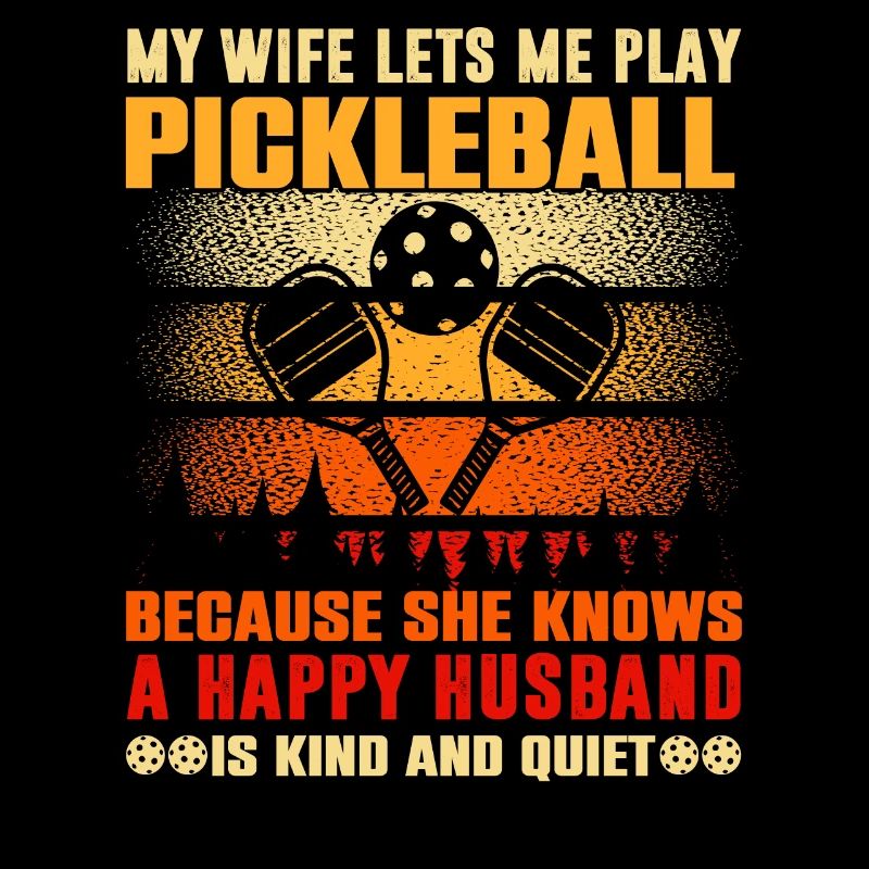 Pickleball-spieler-ehemann Liebt