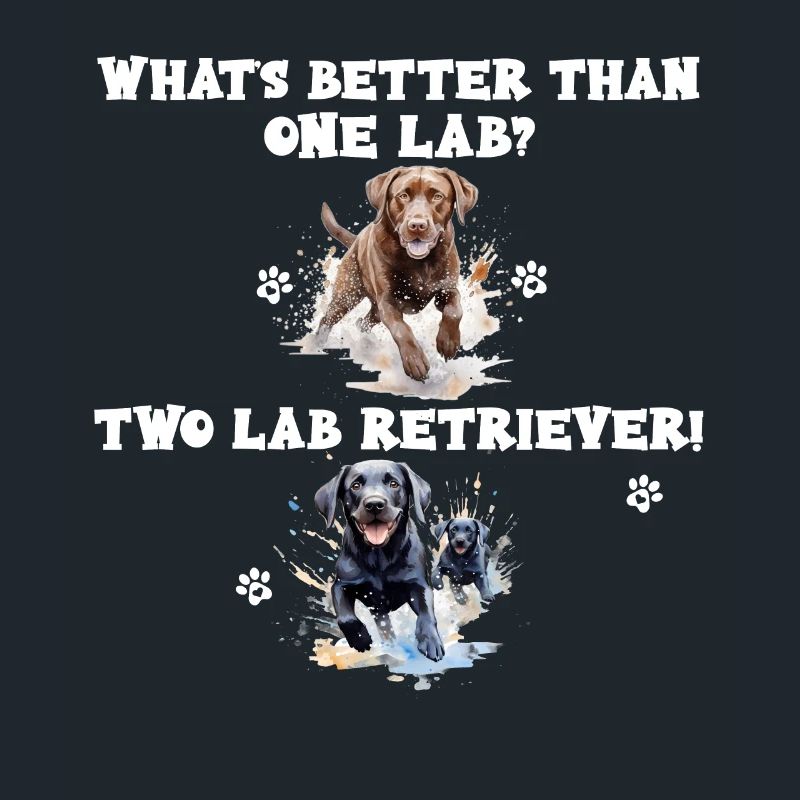 What s better than one Lab? Two Lab Retriever
