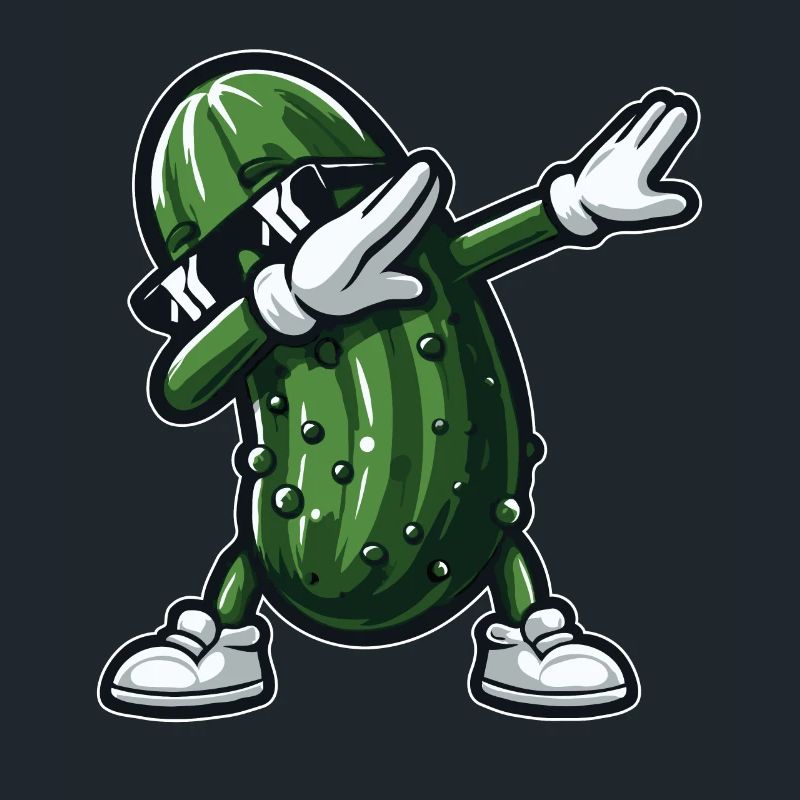 Dabbing Cornichon Dab Concombre Cornichon à l’aneth Drôle