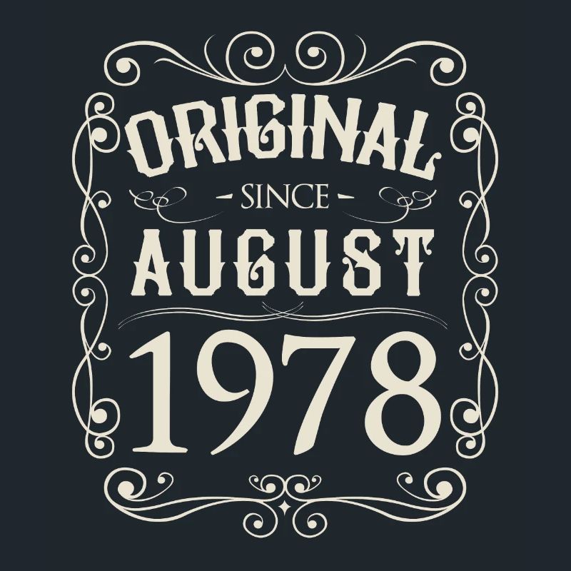 Vintage - Original since August 1978 Geburtstag