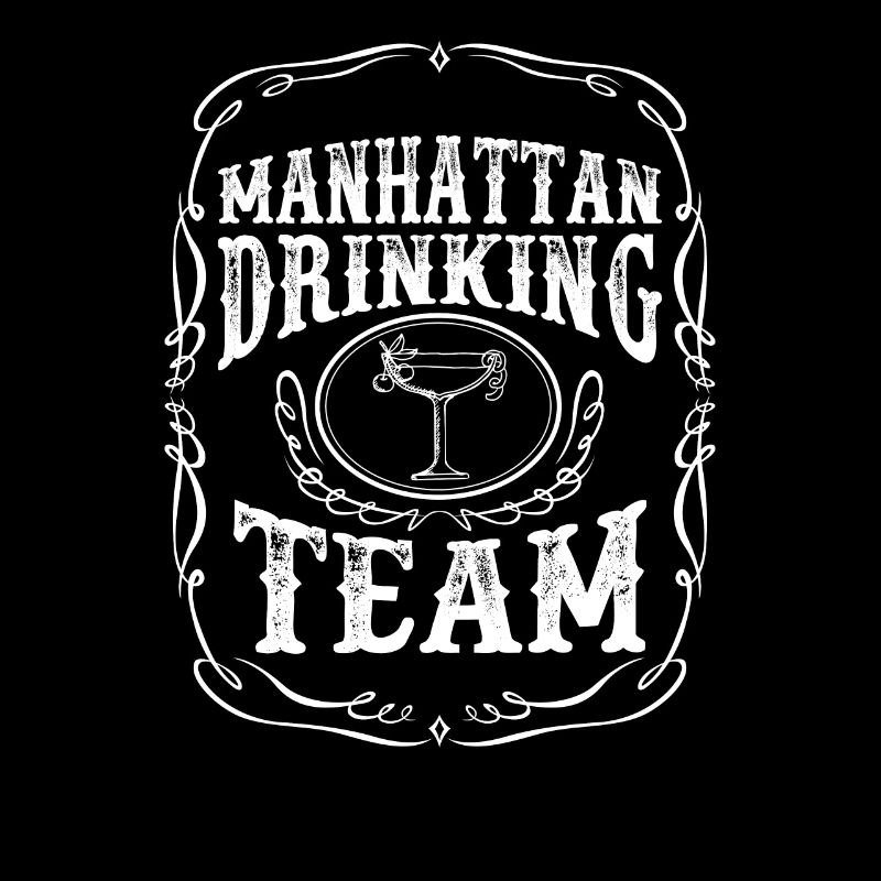 Manhattan Drinking Team Cocktail Alcohol Mixed