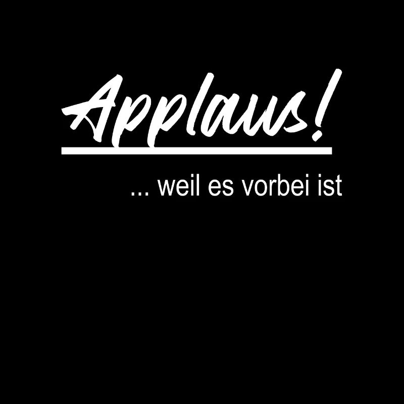 Applaudissement! Parce que c’est fini