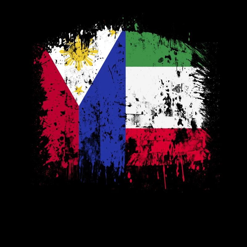 Drapeau des Philippines Italie