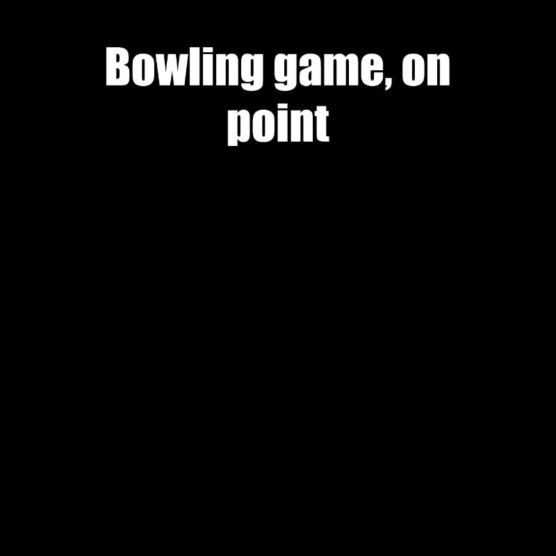 Bowling - Jeu de bowling, sur le point