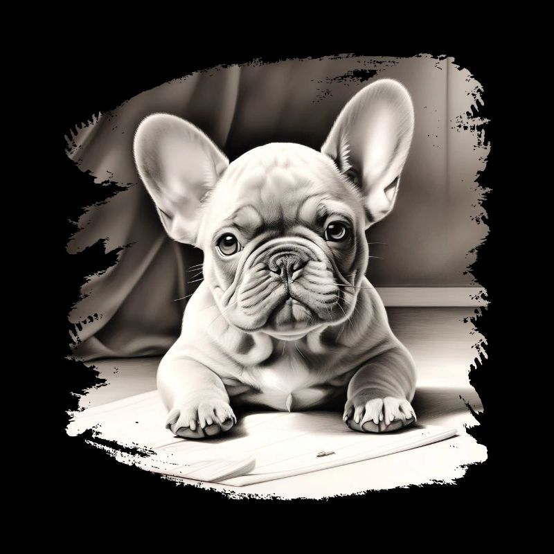 Dessin de chiot bouledogue français