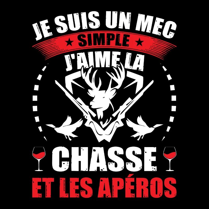 J'Aime La Chasse Et Les Apéros Papa Chasseur