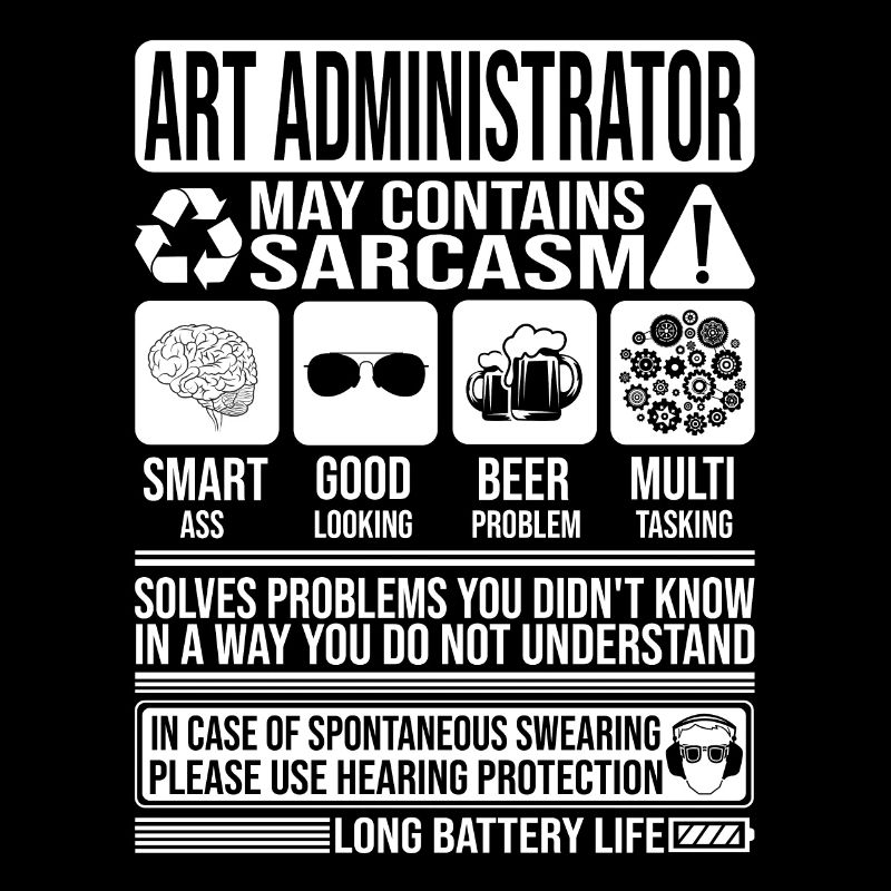 Kunstverwalter Sarkasmus lustig Geschenk Kunst