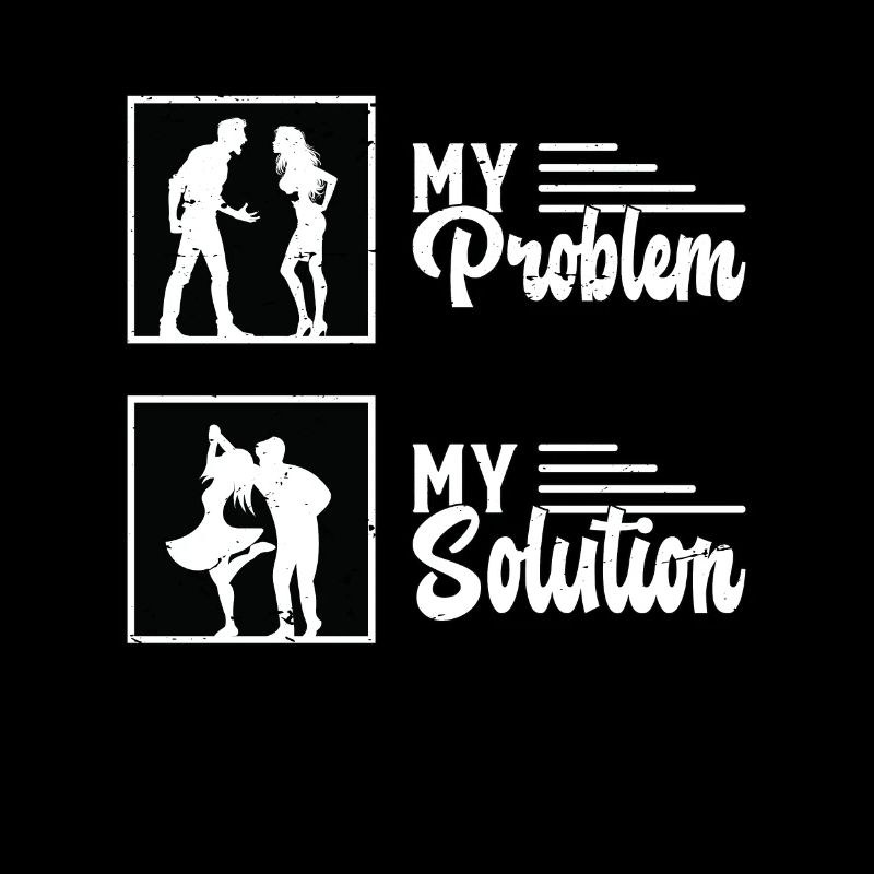 Danseuse Swing Mon Problème Ma Solution Pictogramme Maman
