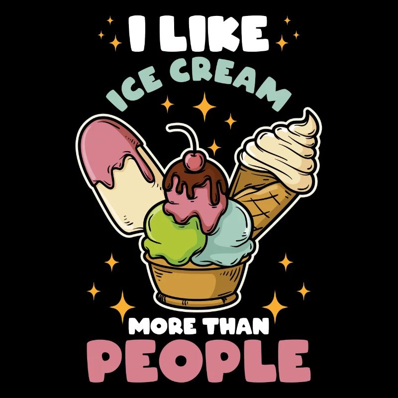 J’aime la crème glacée plus que les gens