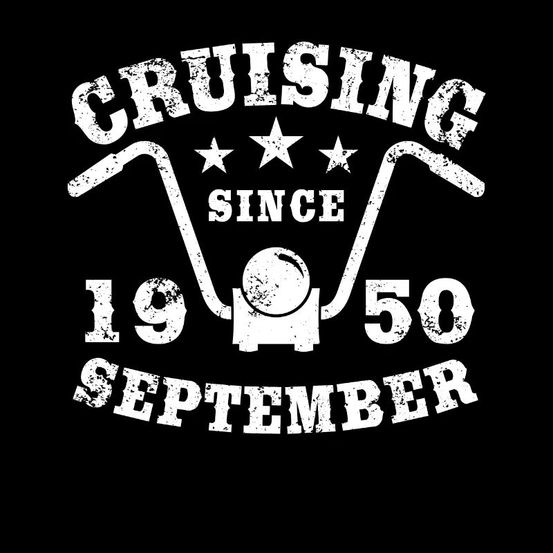 Cruising Biker Geburtstag September 1950 Motorrad