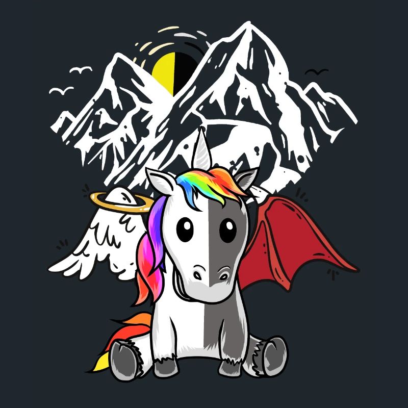 Unicorn Demon Angel Devil Satanic Mythical Creature