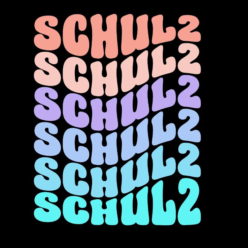 Membre de la déclaration de dégradé coloré de la famille Schulz