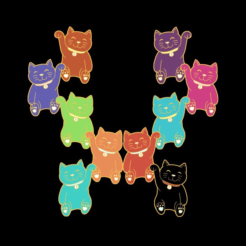 Chats Chat Différents Chatons Colorés Différents