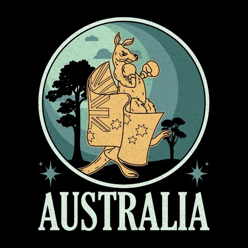 Australien Souvenir Känguru Flagge Boxen Erbe