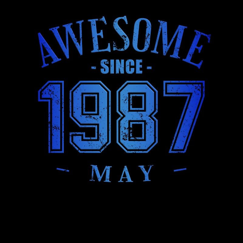 May 1987 - Birthday in May Awesome
