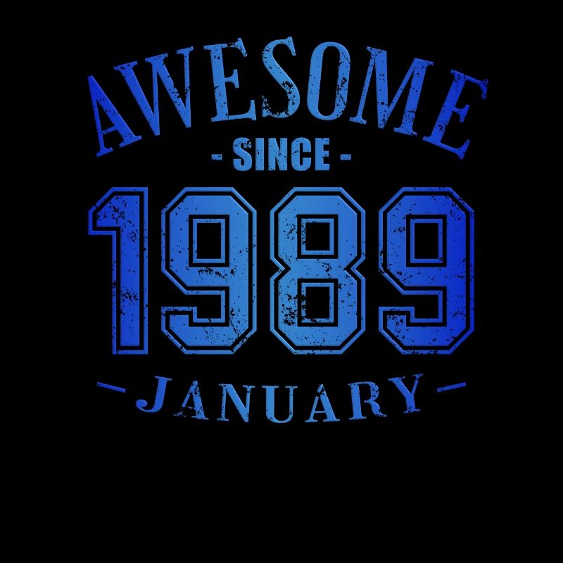 January 1989 - Birthday in January Awesome