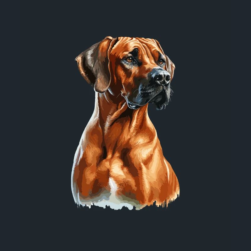 Aquarelle Rhodesian Ridgeback