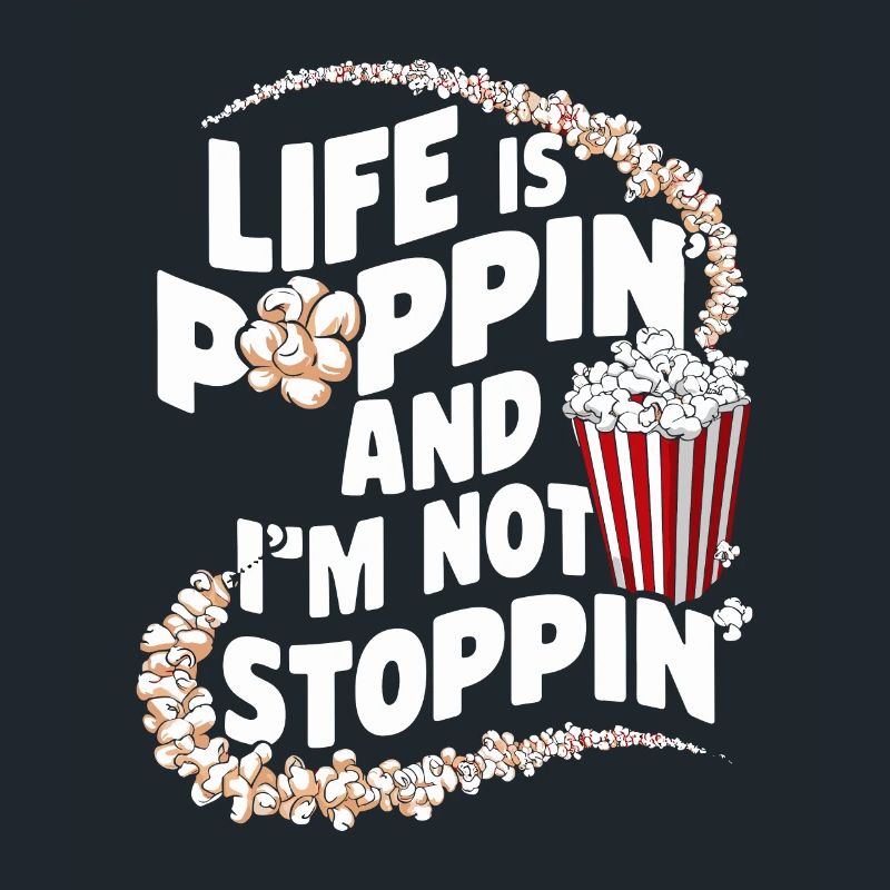 Dicton de pop-corn amusant, pop-corn en rafale