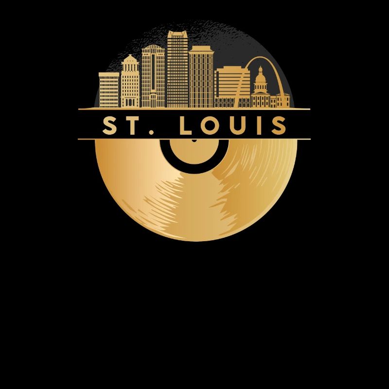 Vinyl Record Disco Music Skyline-Saint-Louis