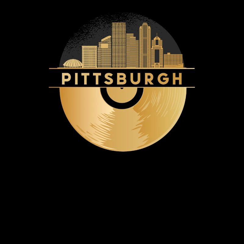 Vinyl Record Disco Music Skyline-Pittsburgh