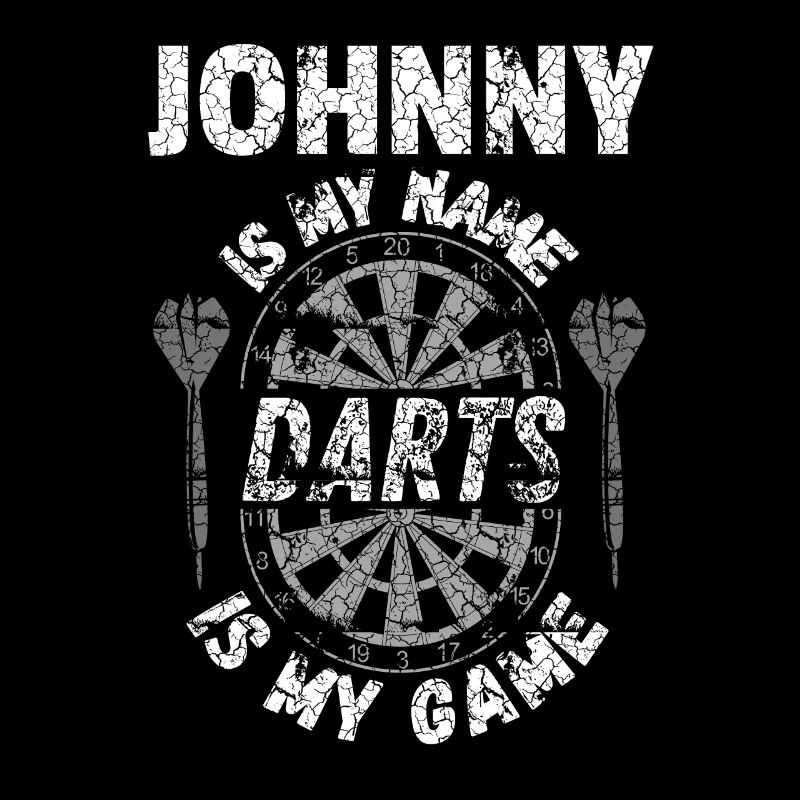 Personalised darts player design Johnny