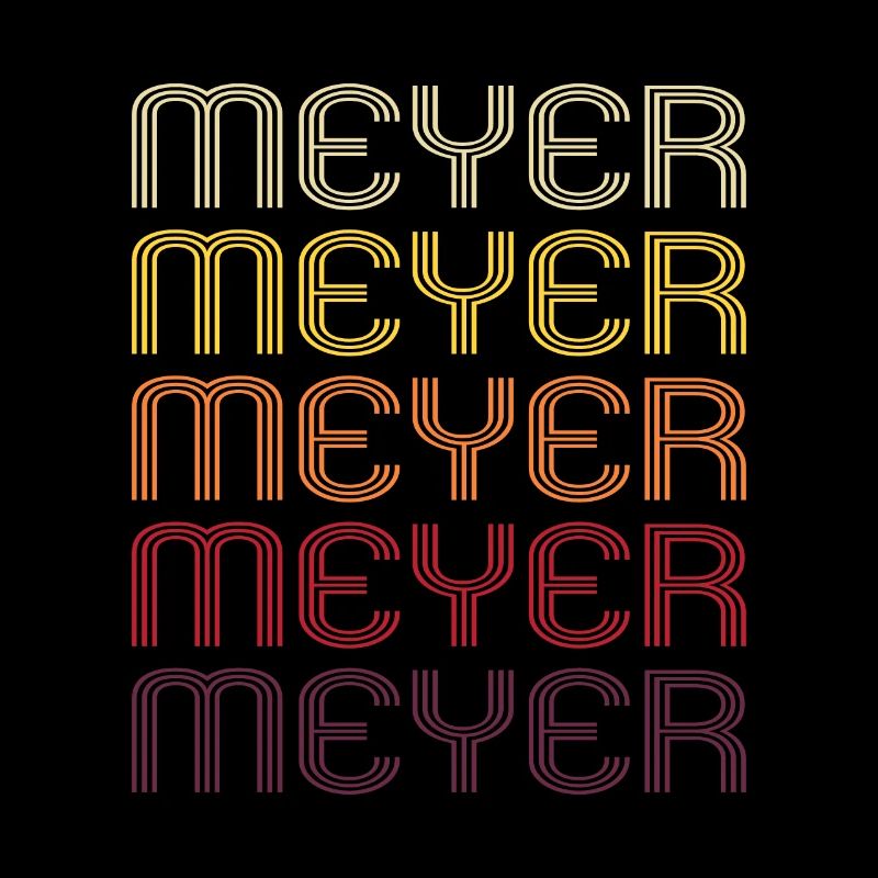 Meyer Retro Family Surname Gift