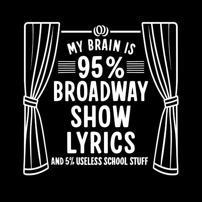 Mon cerveau est à 95% Paroles de spectacles de Broadway 5% Us