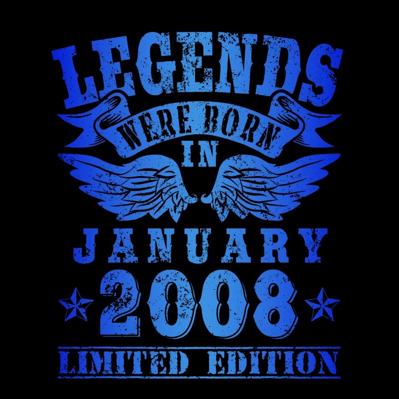 Les légendes sont nées en janvier 2008 Anniversaire