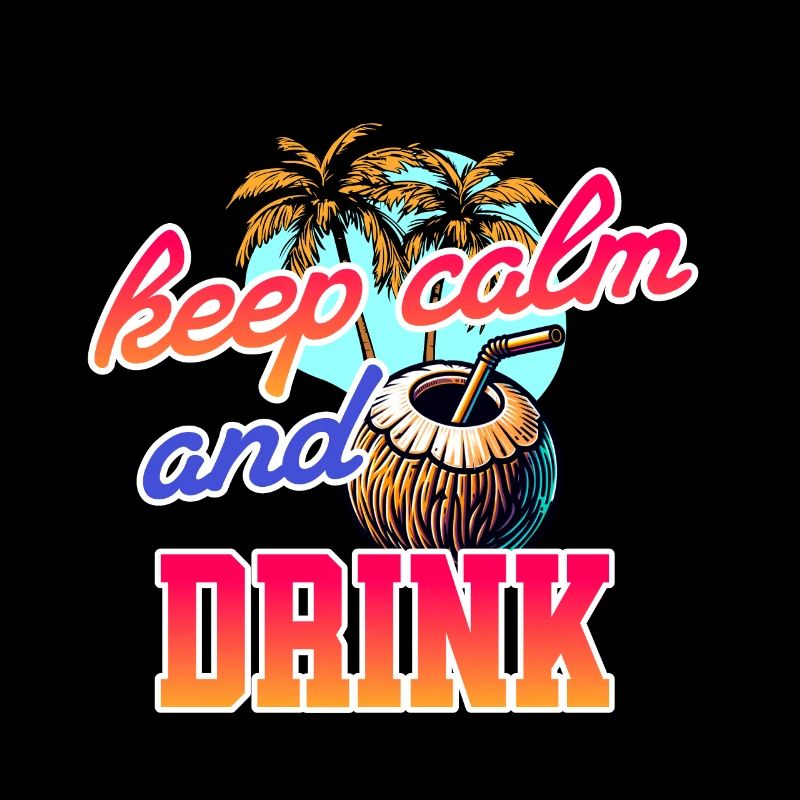 Restez calme et buvez - Cool Coconut