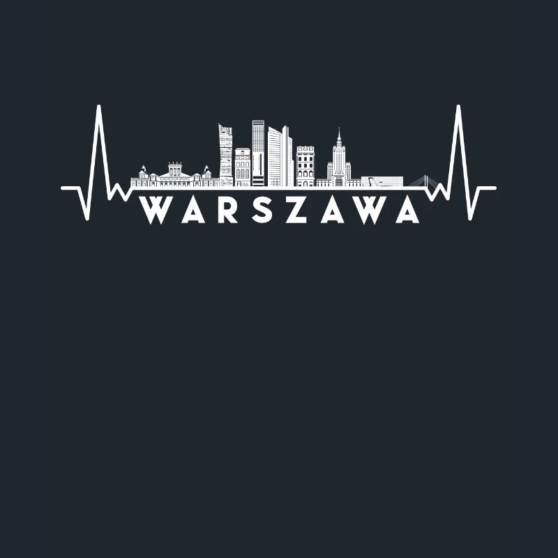 Heartbeat Skyline Pologne-Varsovie-Varsovie