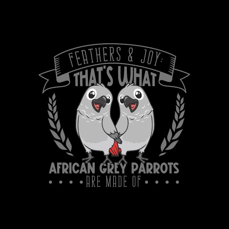 Feathers and Joy - Perroquet gris d’Afrique