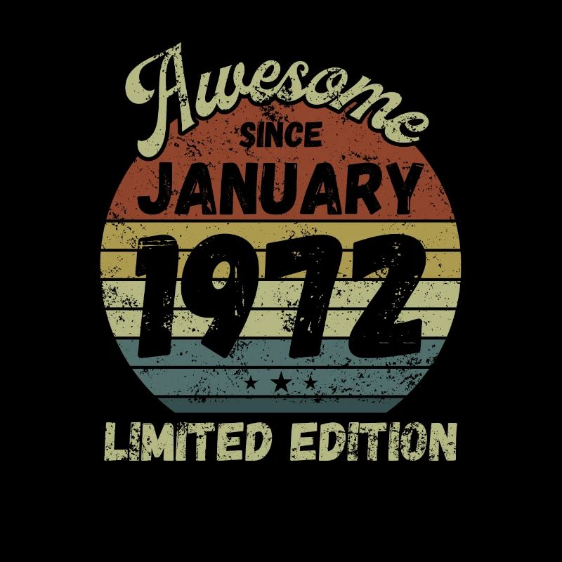 Awesome since January 1972 - Birthday