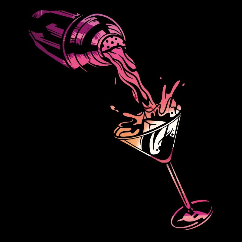 Bartender Mixologist Shaker Sunset