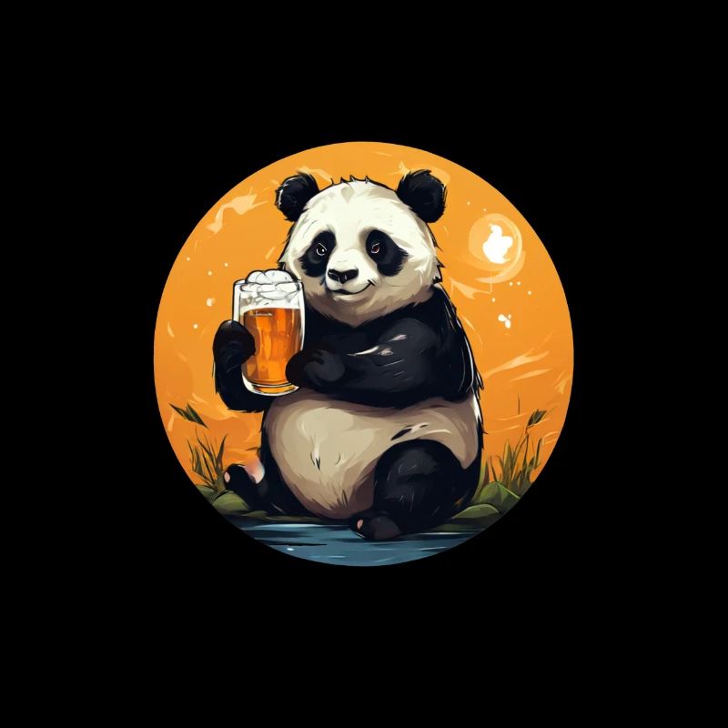 Panda mit Bier Lecker Bierchen Bier Meme
