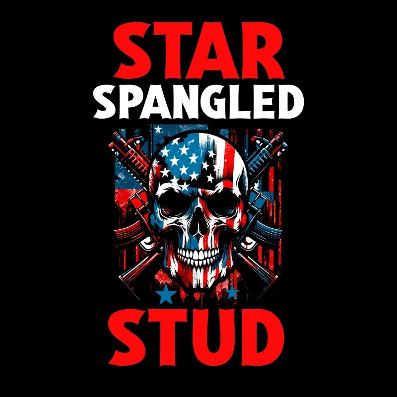 Star Spangled Stud - Patriotic Look with