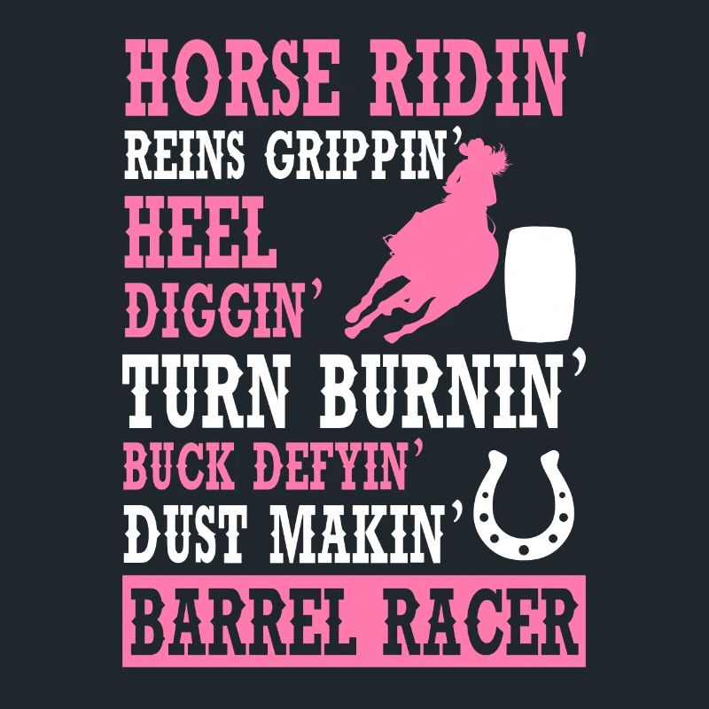 Cheval de course de barils de rodéo