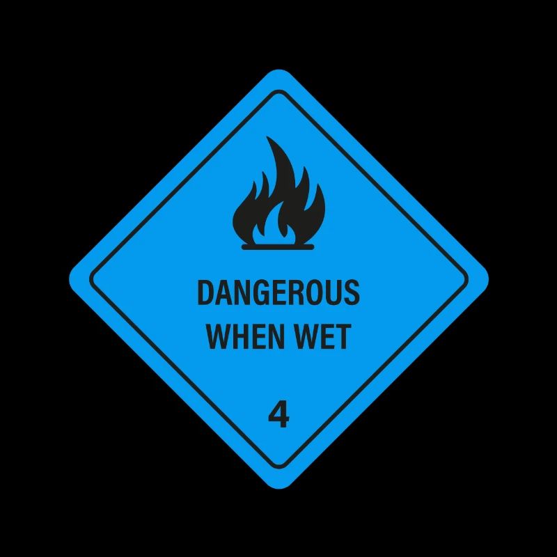 Wet and on fire!