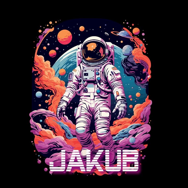 JAKUB - Schöner Jungen Name mit coolem Astronaut