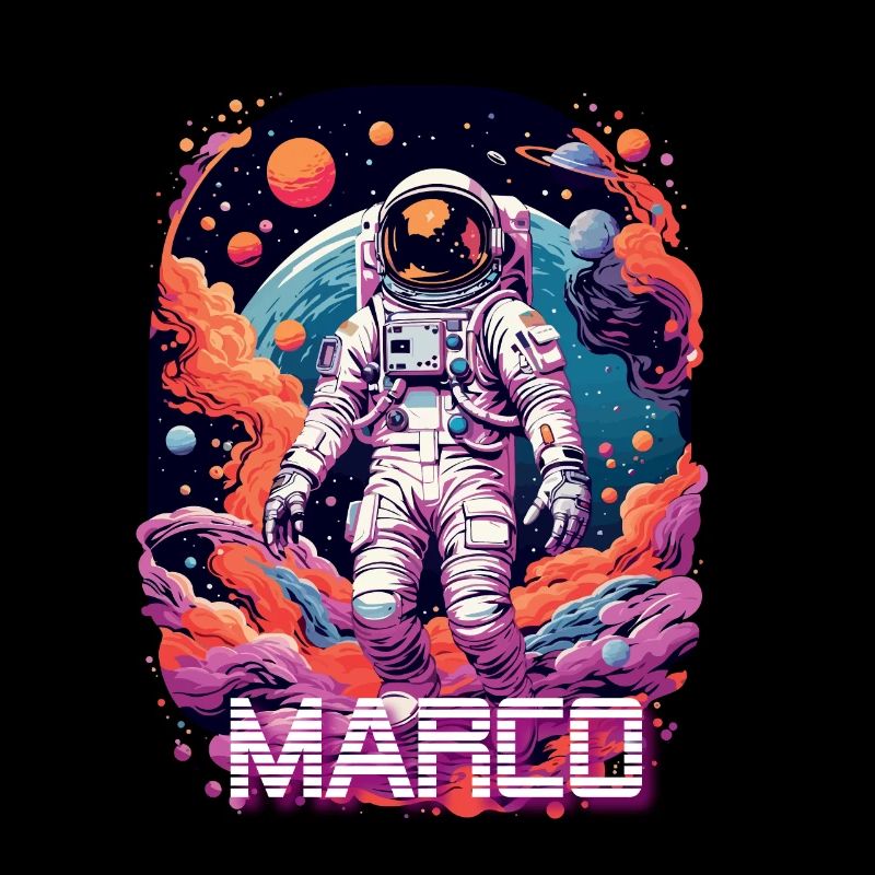 MARCO - Beautiful boy name with cool astronaut