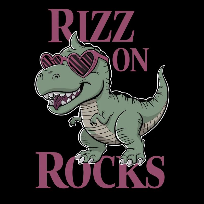 Rizzler Kultur Mit Dinosaurier Kunst Und T-Rex