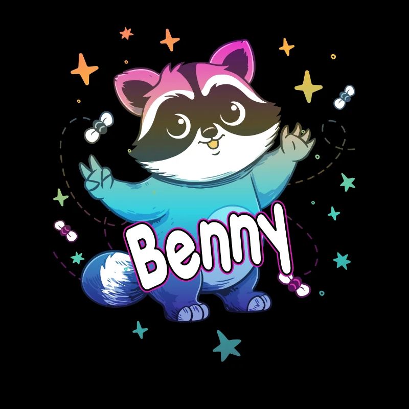 BENNY - Beau nom de garçon avec un raton laveur mignon