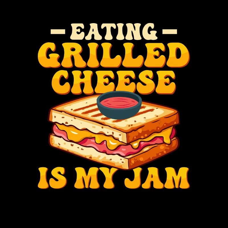 Manger du fromage grillé est mon sandwich à la confiture