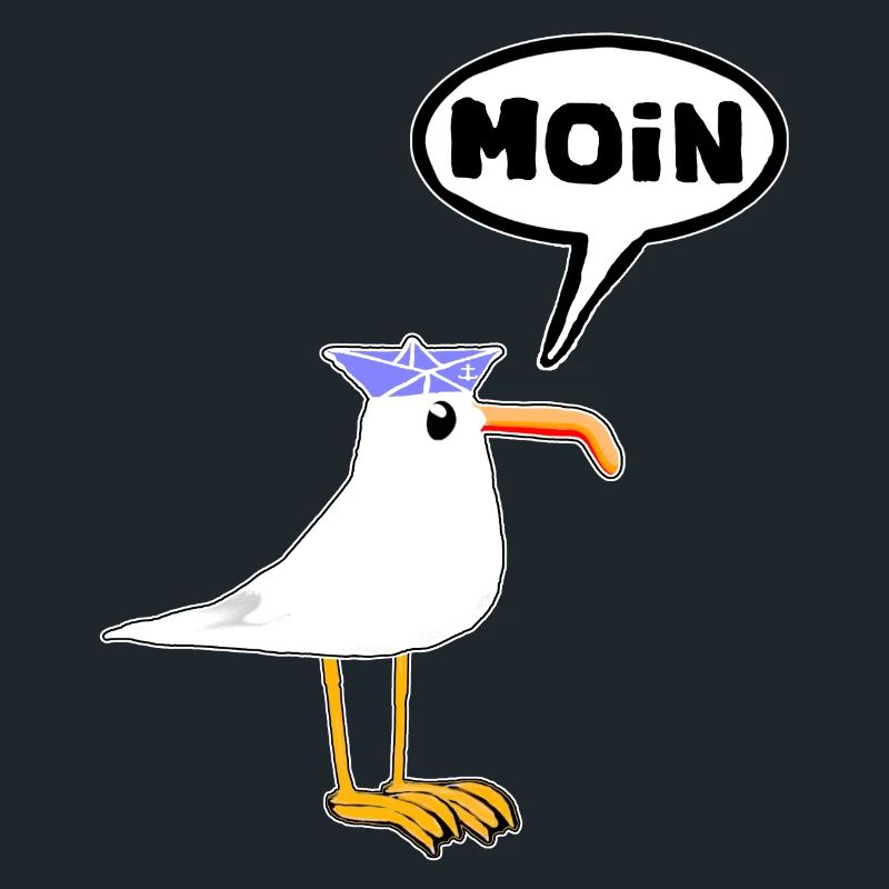 Moin Seagull Bottes en caoutchouc Bottes Speech Bubble