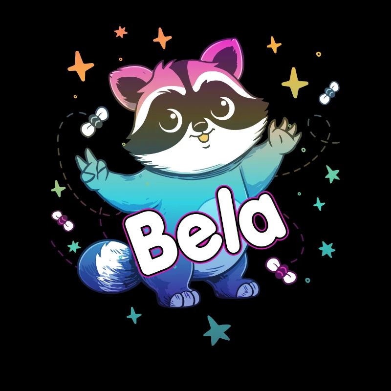 BELA - Beau nom de garçon avec un raton laveur mignon