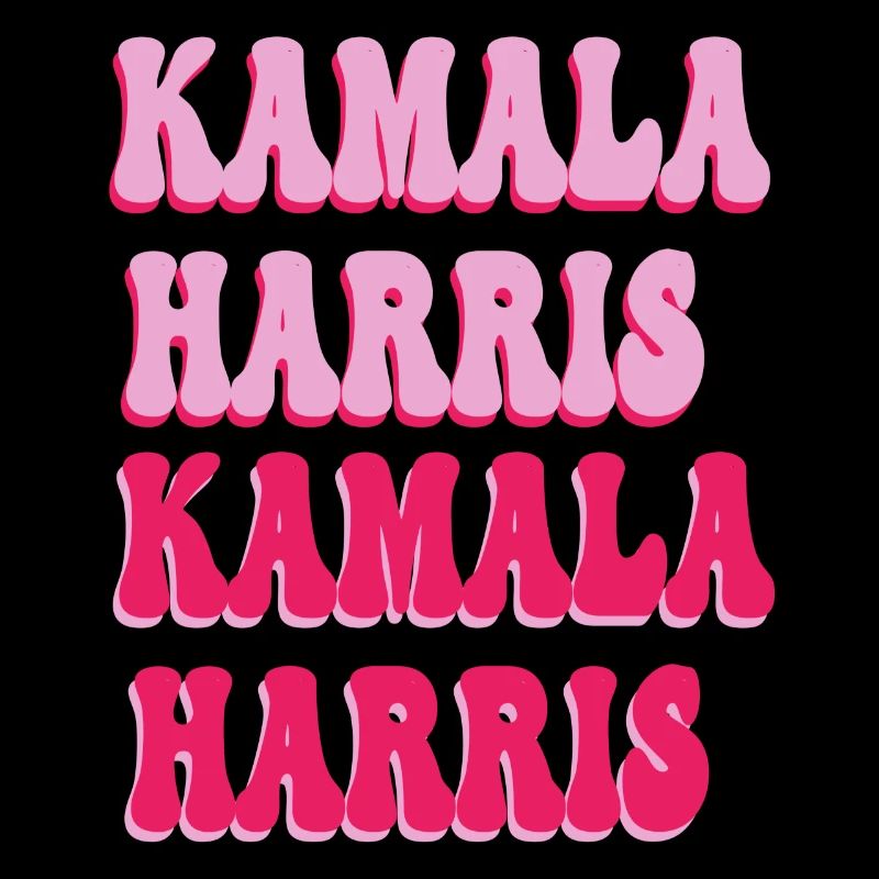 Texte rose Kamala harris