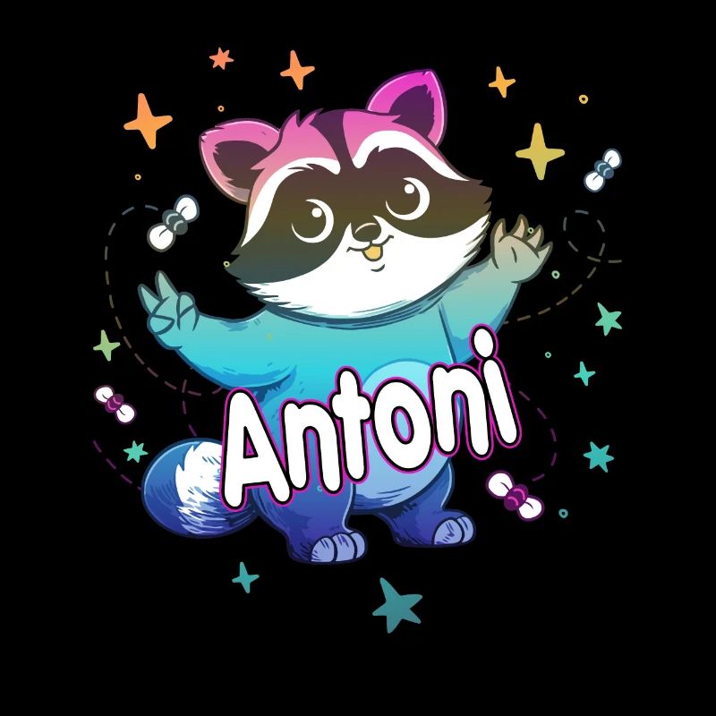 ANTONI - Schöner Jungen Name mit süßem Waschbär