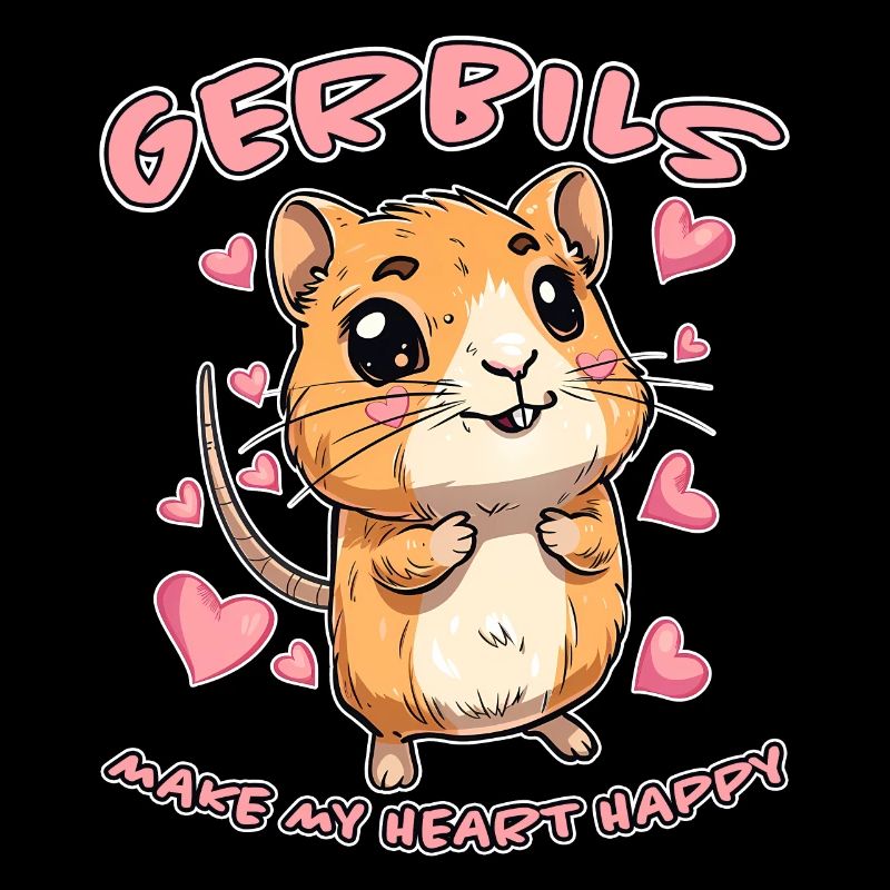 Gerbille disant rat de course drôle gerbille cadeau