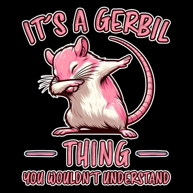 Dabbing Gerbil Dire Racing Rat Gerbil Cadeau