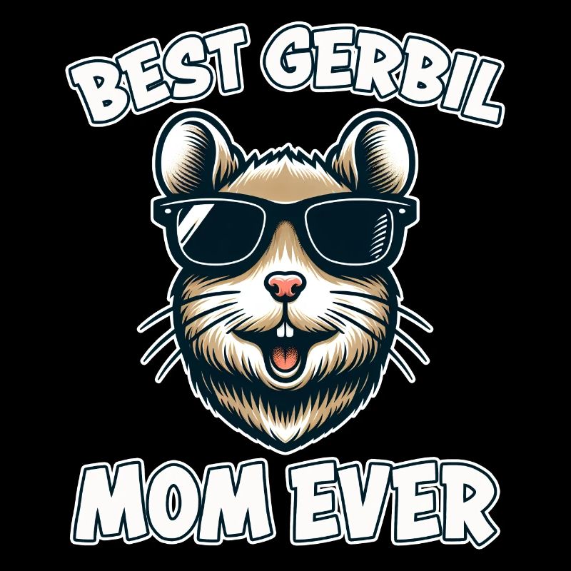Gerbille disant Gerbille Maman Drôle Gerbille Cadeau