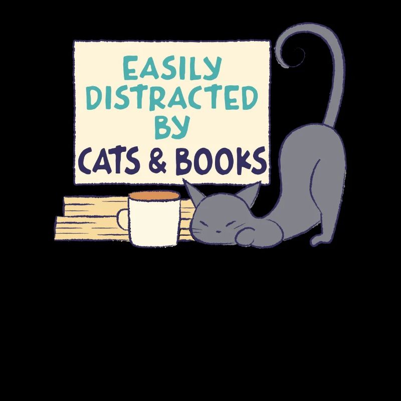 Leicht Ablenkbar Durch Katzen und Bücher